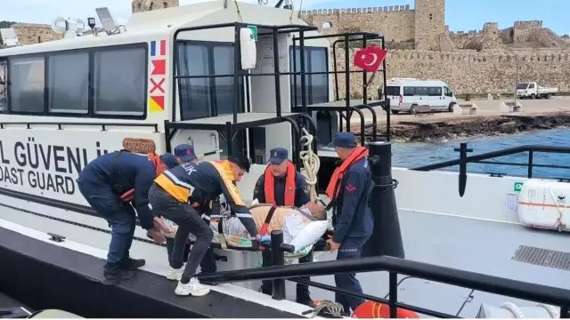 Bozcaada'da Solunum Yetmezliği Çeken Hasta Tıbbi Tahliye Edildi