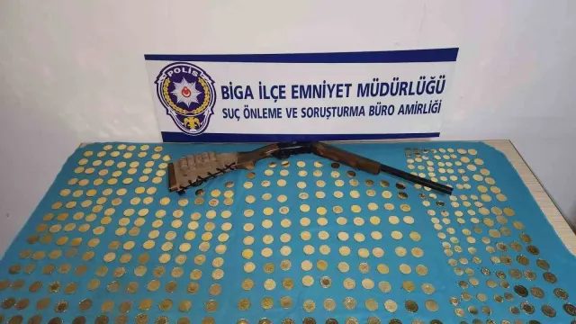 Biga’da Sahte Altın Operasyonu: 438 Adet Ele Geçirildi
